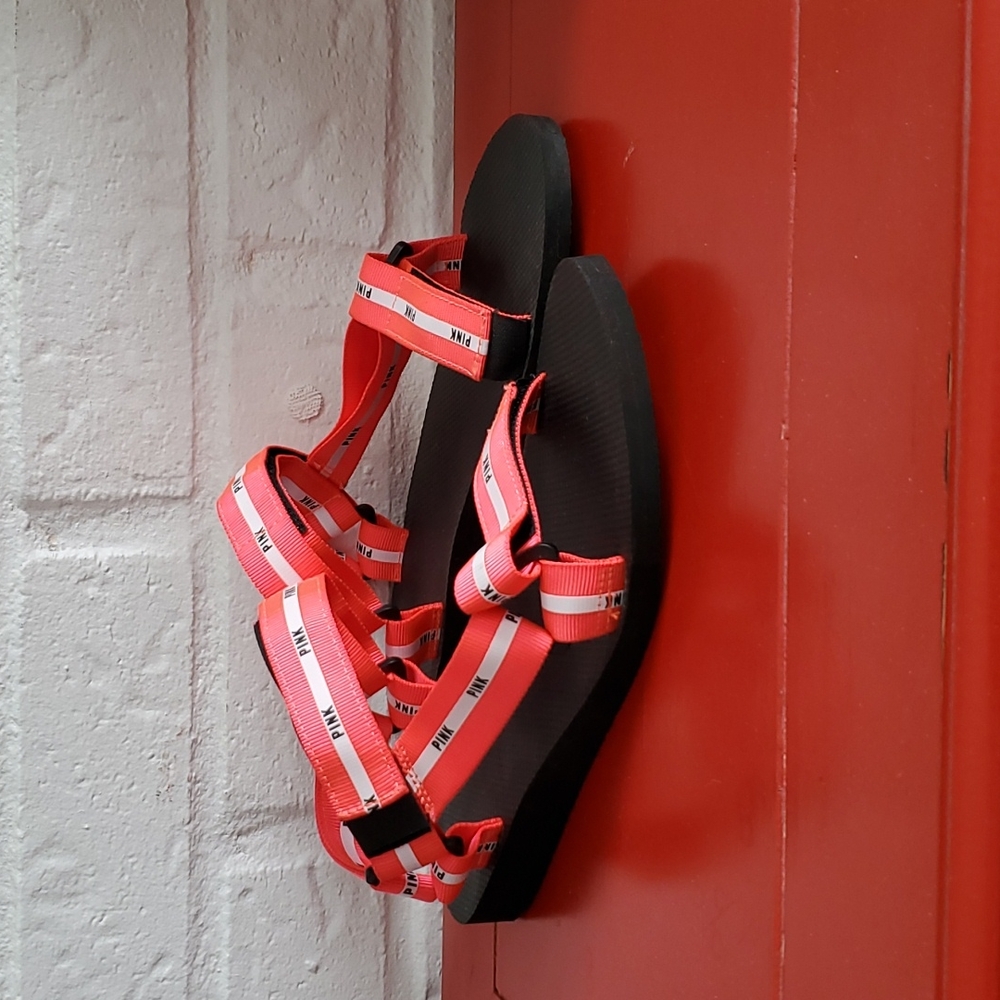 PINK velcro sandals